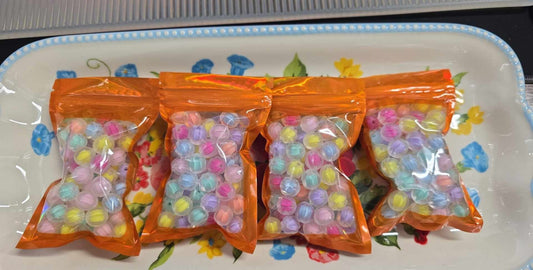 12 MM FROSTED PUMPKIN BEADS