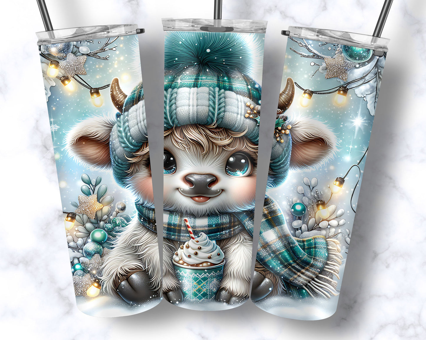 CHRISTMAS BLUE PLAID BABY HC