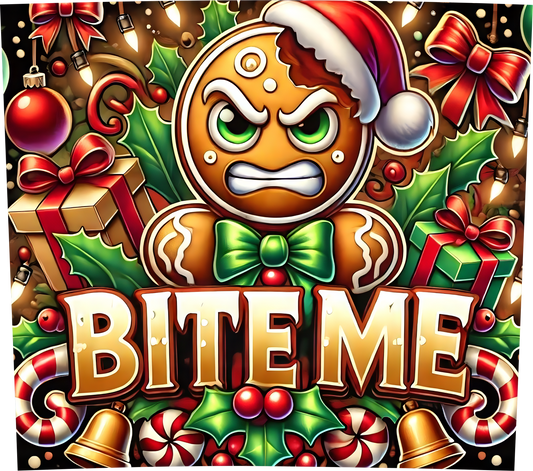 "BITE ME" GINGERBREAD MAN
