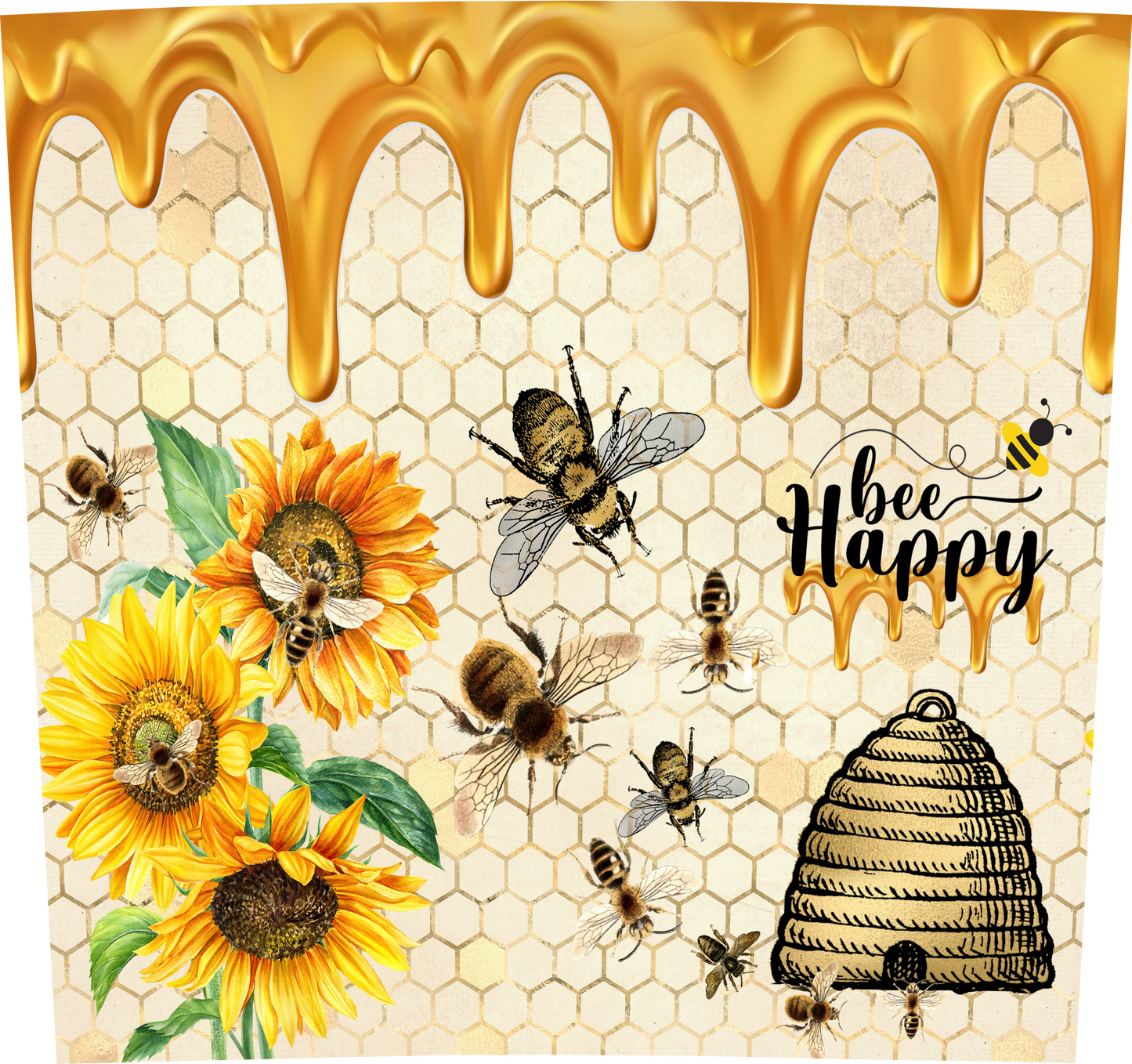 BEE HAPPY WITH HONEY DRIP