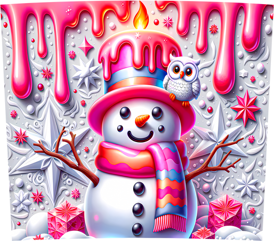 PINK CHRISTMAS SNOWMEN