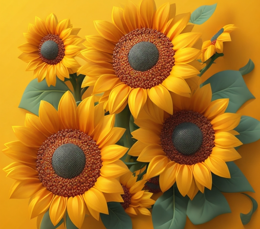 3D SUNFLOWERS