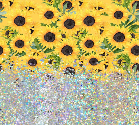 DAISY PRINT CUP GLITTER PEN/CUP COMBO