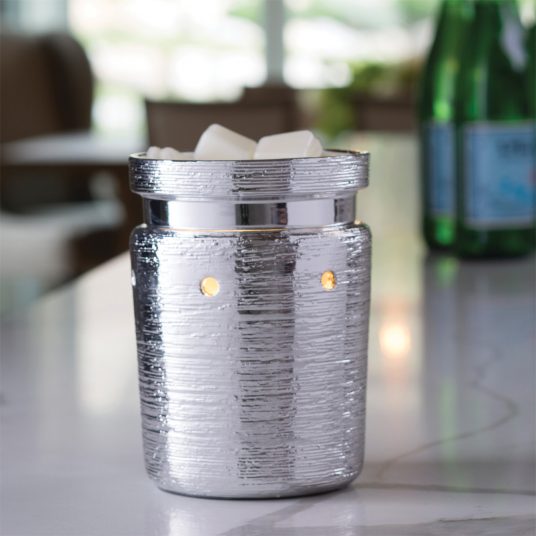 BRUSHED CHROME WAX WARMER