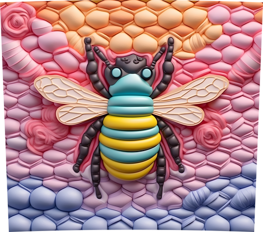 PUFF MULTI COLORED BEE