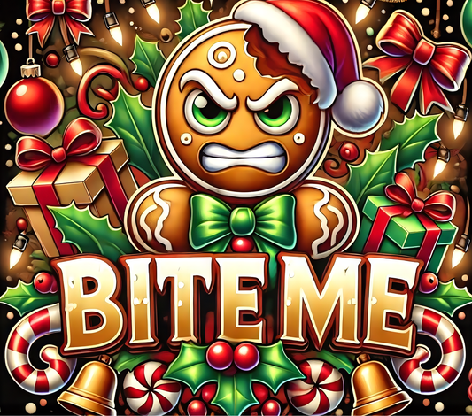 "BITE ME" GINGERBREAD MAN