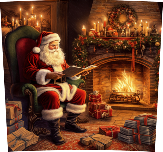 SANTA CLAUSE CHRISTMAS FIREPLACE