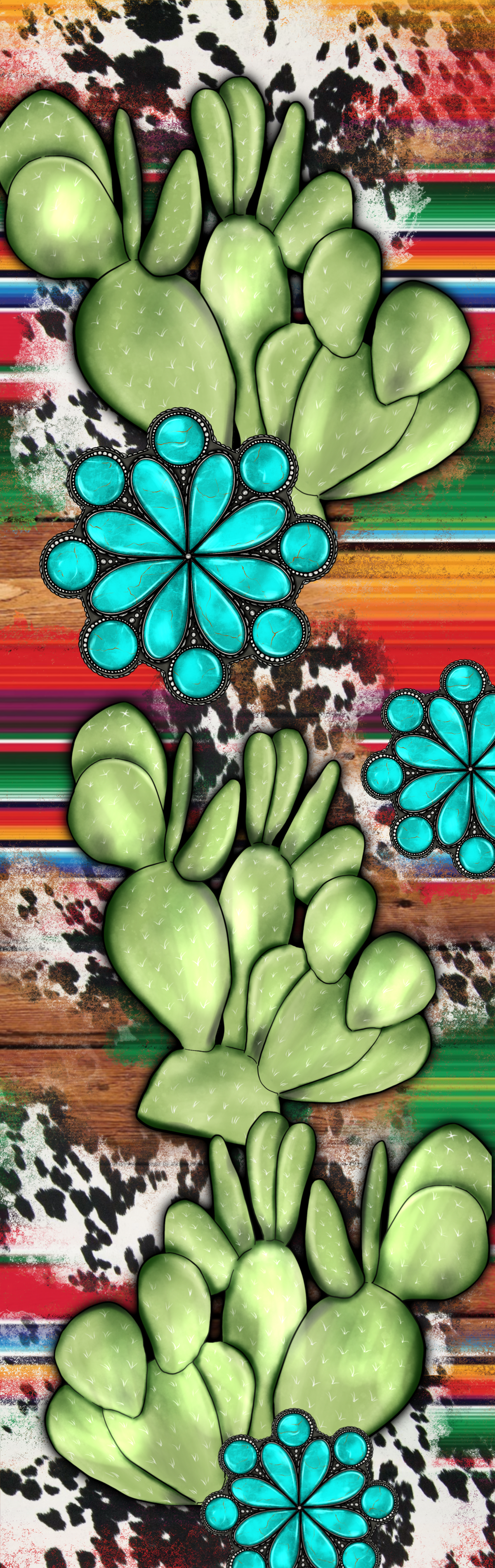 TURQUOISE CACTUS PEN WRAP