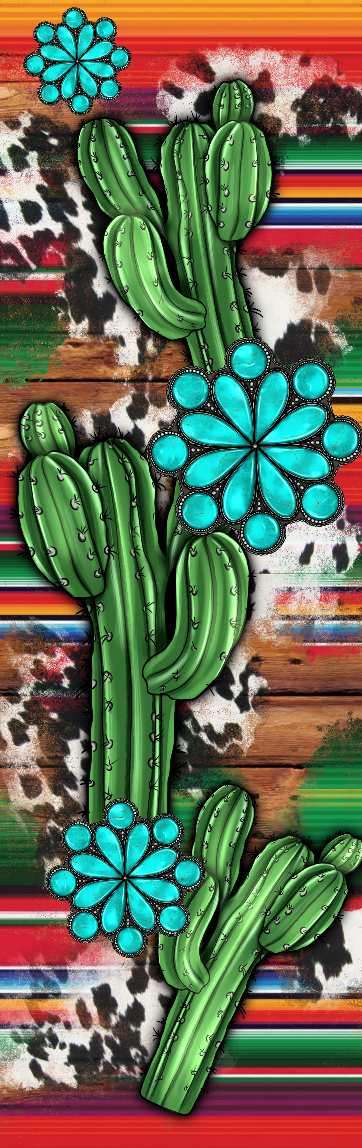 TURQUOISE CACTUS PEN WRAP