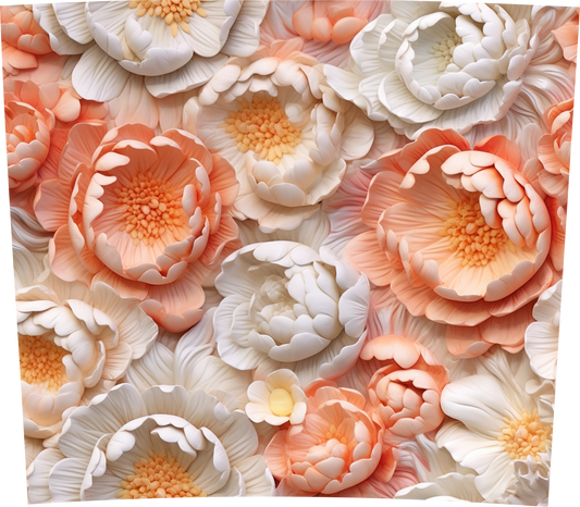 ORANGE AND WHITE FLORAL