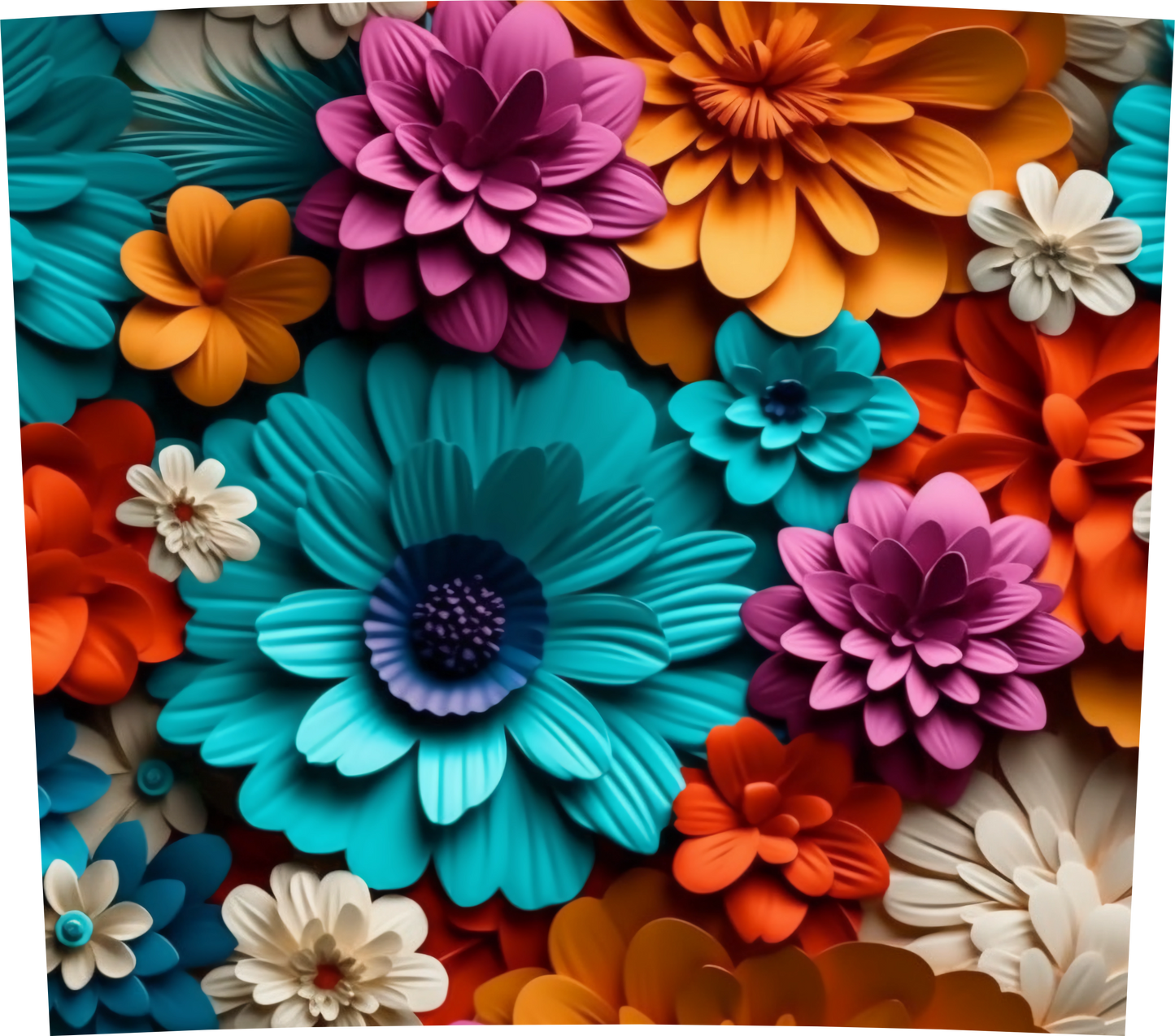 3D BRIGHT BLOSSOMS
