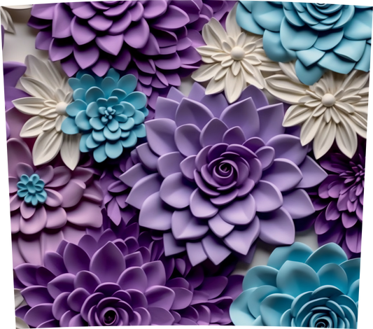 PURPLE AND BLUE FLORAL