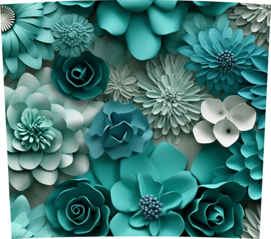 3D GREEN FLOWERS