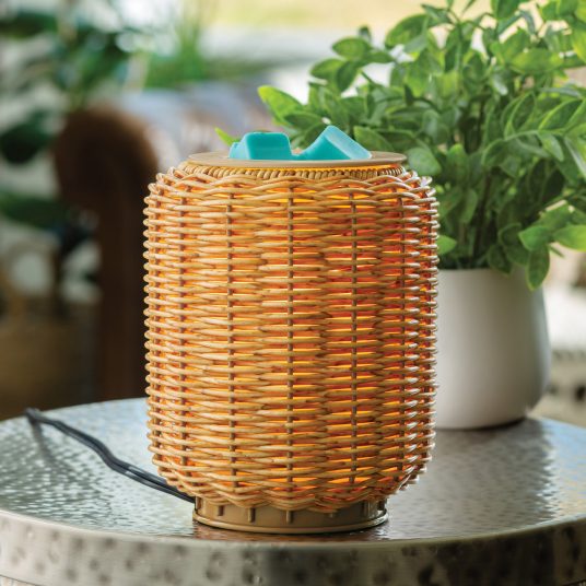 WICKER LANTERN ILLUMINATION FRAGRANCE WARMER