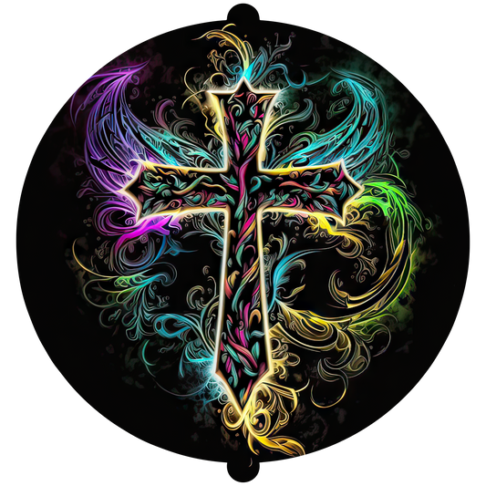 NEON CROSS WINDSPINNER