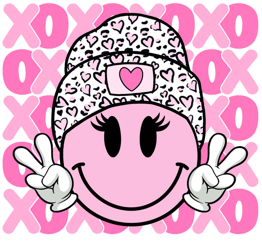 XOXO SMILEY FACE WITH OR WITHOUT HANDS