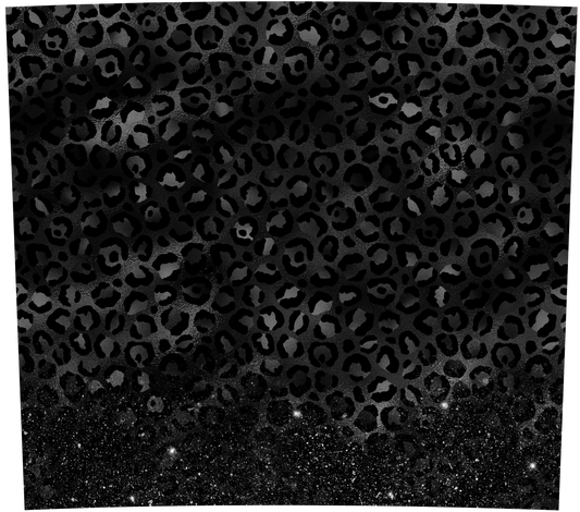 Black Leopard Glitter Wrap