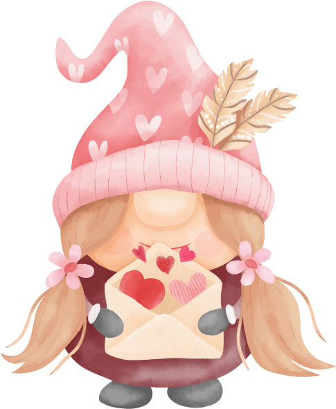 FEMALE WATERCOLOR GNOME