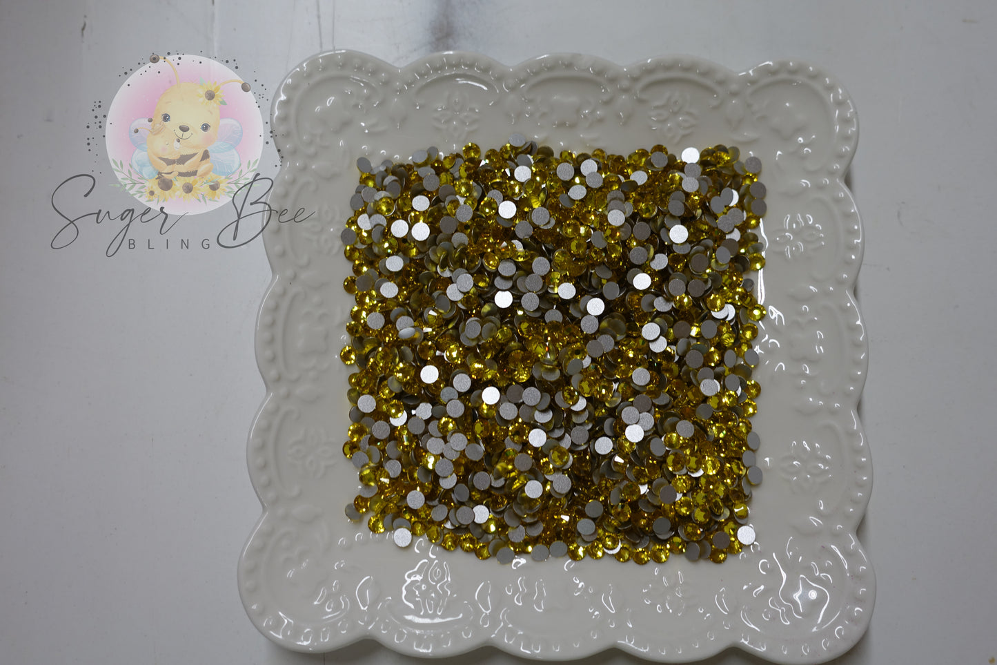 Citrine Glass Rhinestone (Non Hotfix)