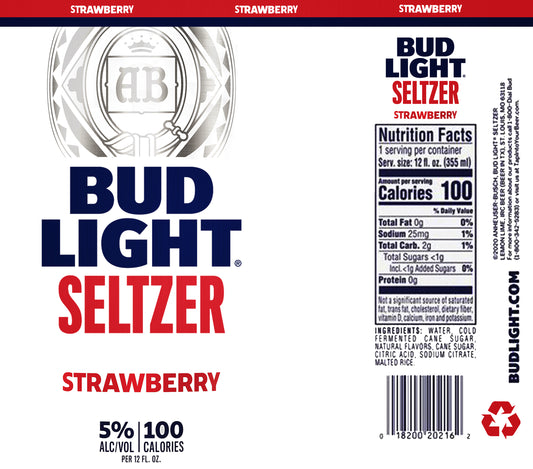 BUD LIGHT SELTZER STRAWBERRY