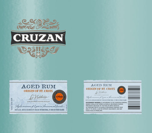 CRUZAN RUM BOTTLE