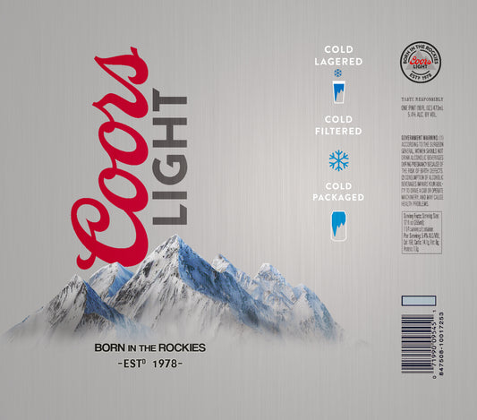 COORS LIGHT CAN