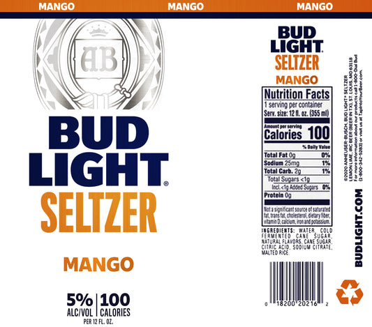 BUD LIGHT SELTZER MANGO