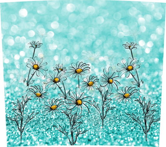 Daisies Teal