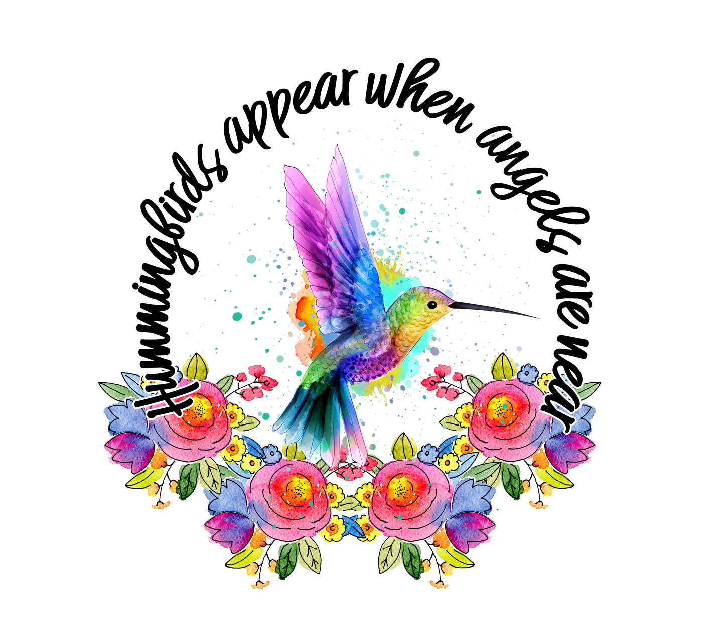 HUMMINGBIRDS APPEAR WHEN ANGELS ARE NEAR