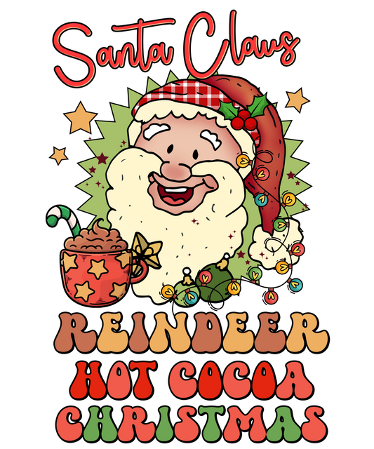 SANTA CLAUS REINDEER HOT COCOA CHRISTMAS
