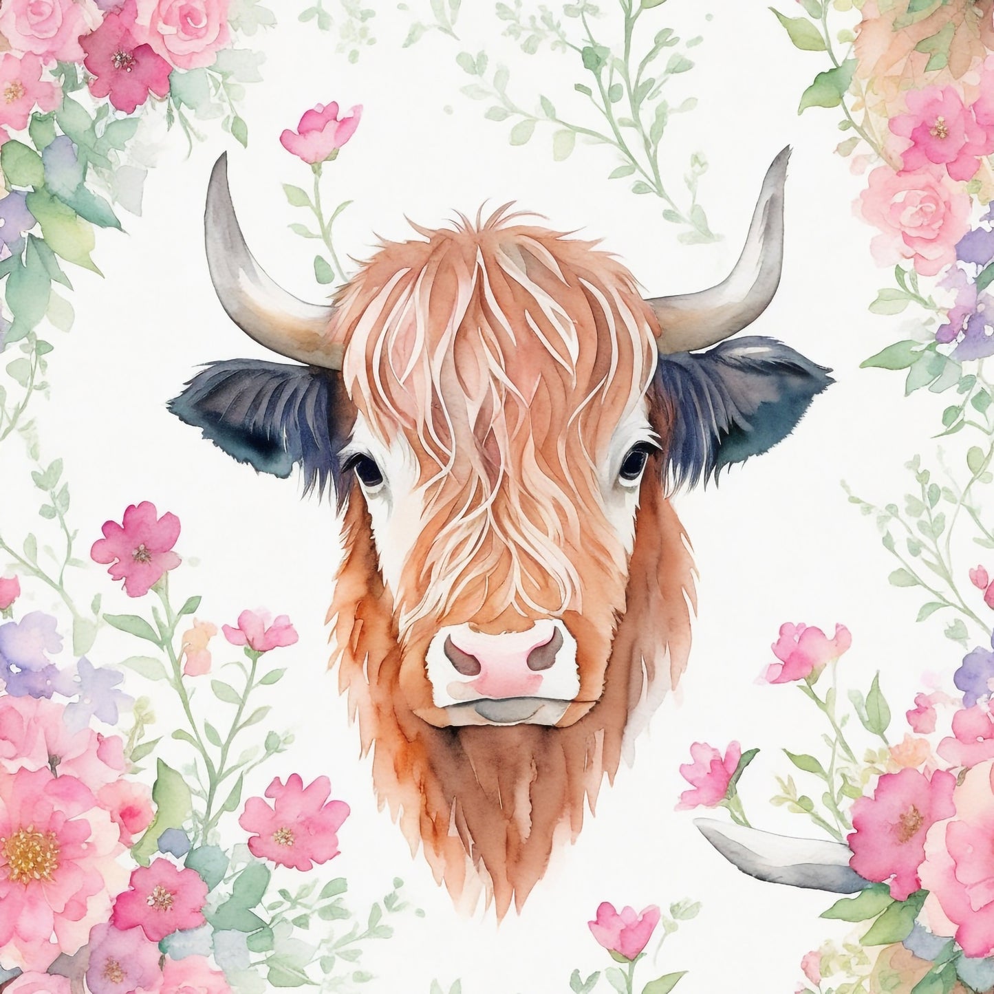 FLORAL COW