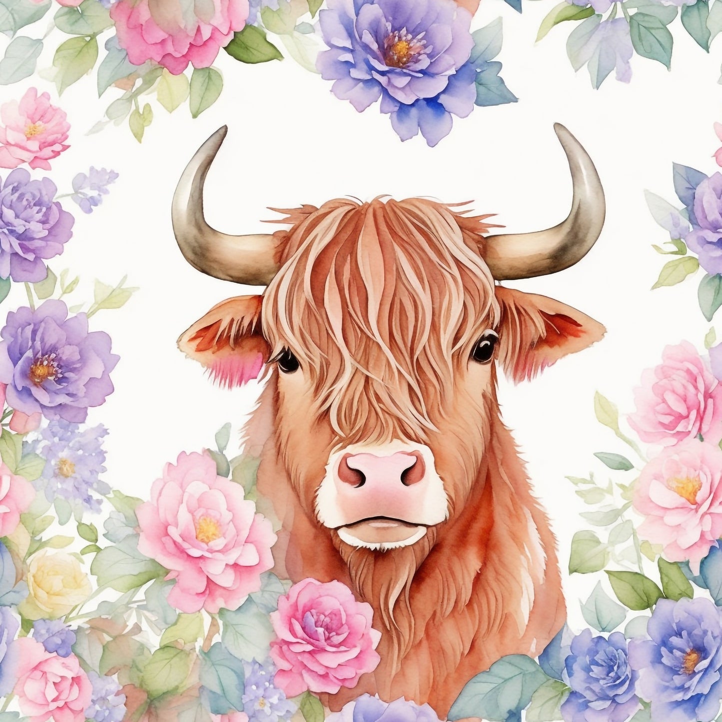 FLORAL COW