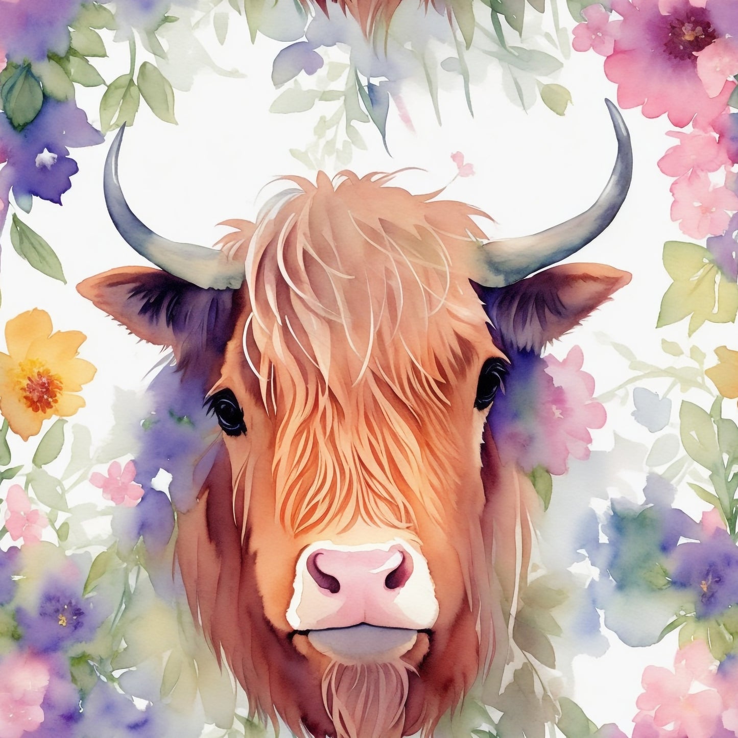 FLORAL COW