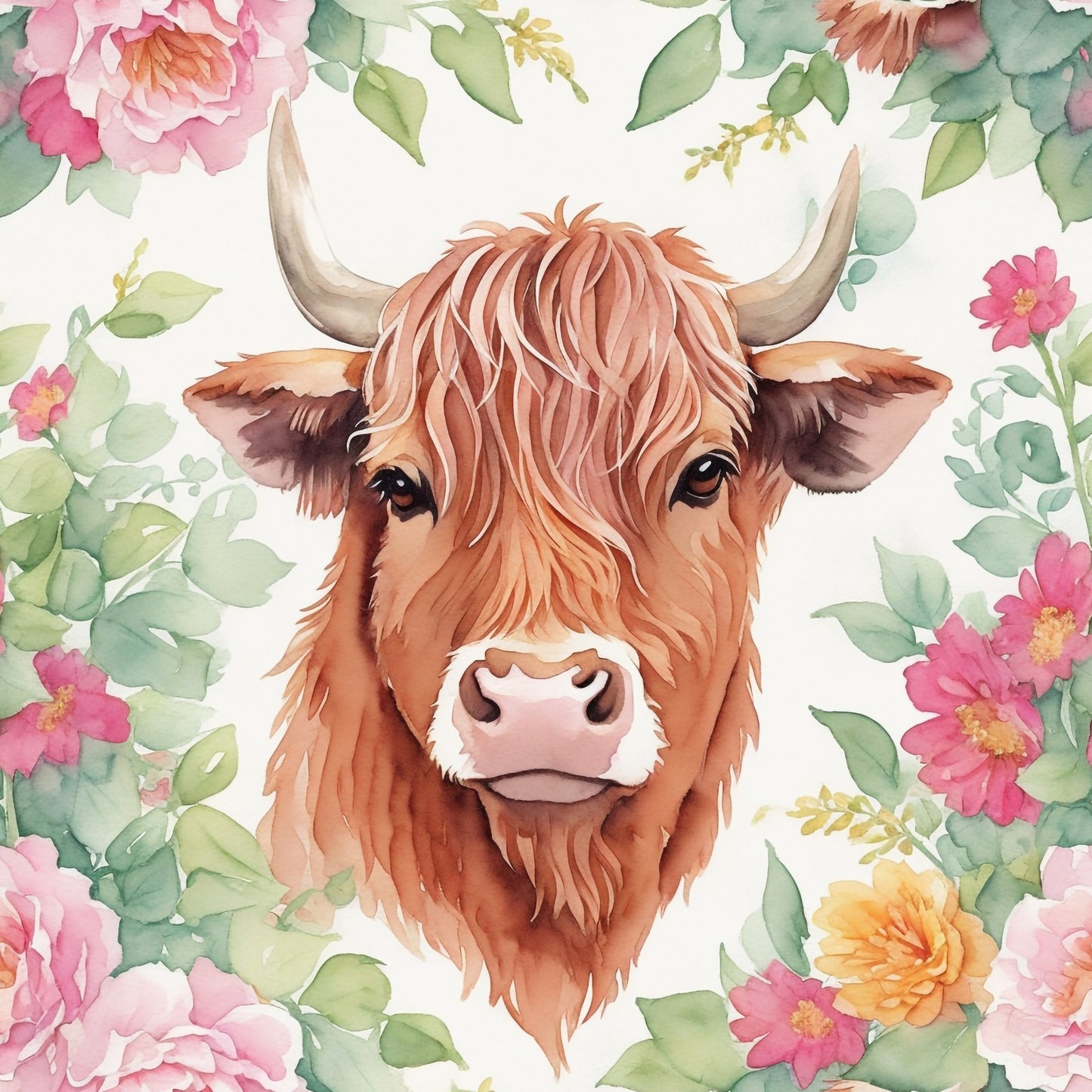 FLORAL COW