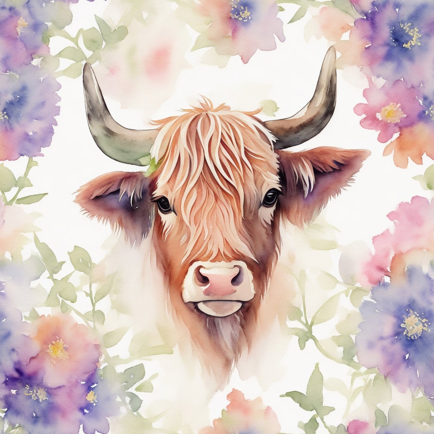 FLORAL COW