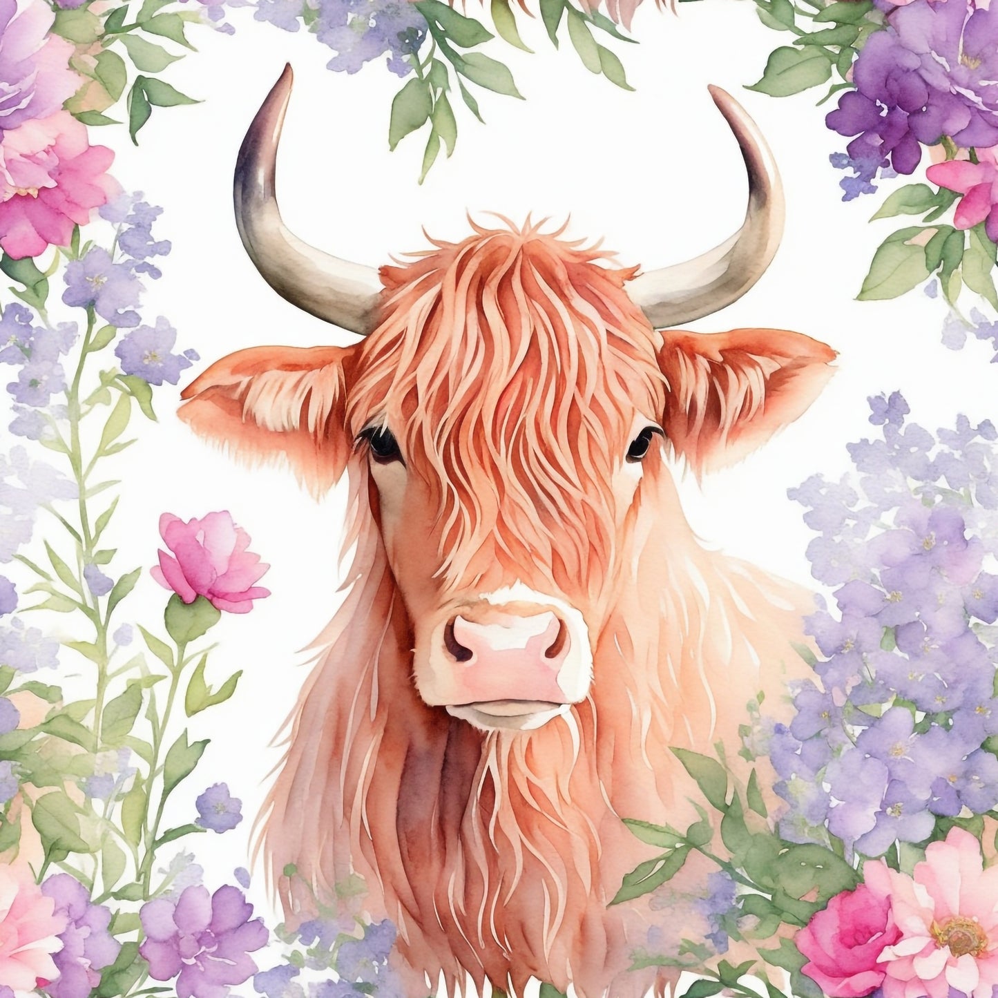 FLORAL COW