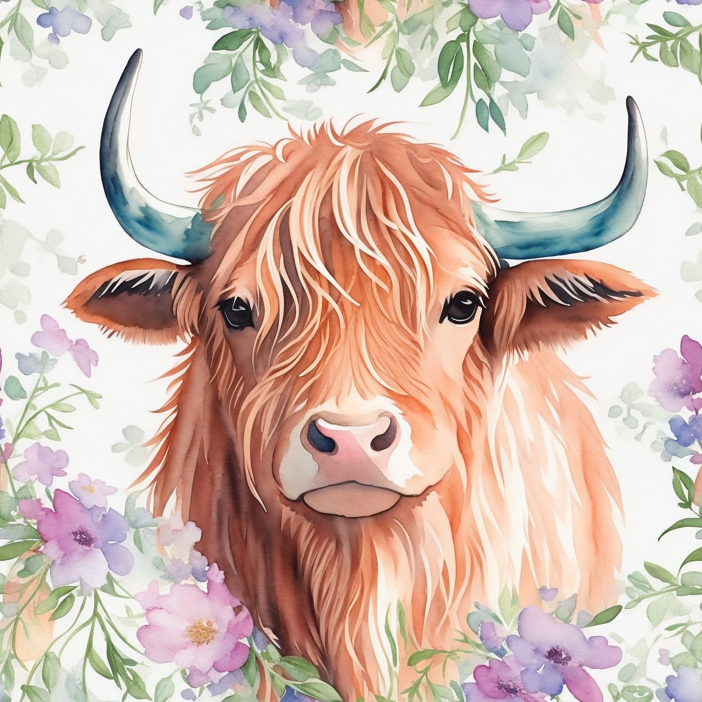 FLORAL COW