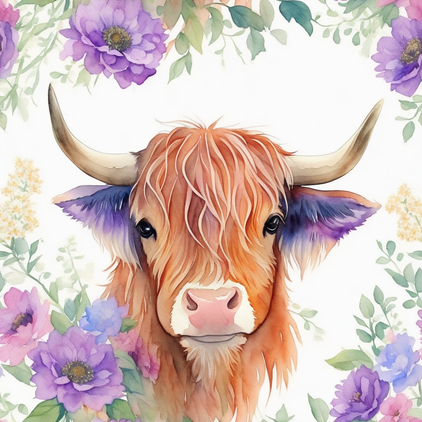 FLORAL COW