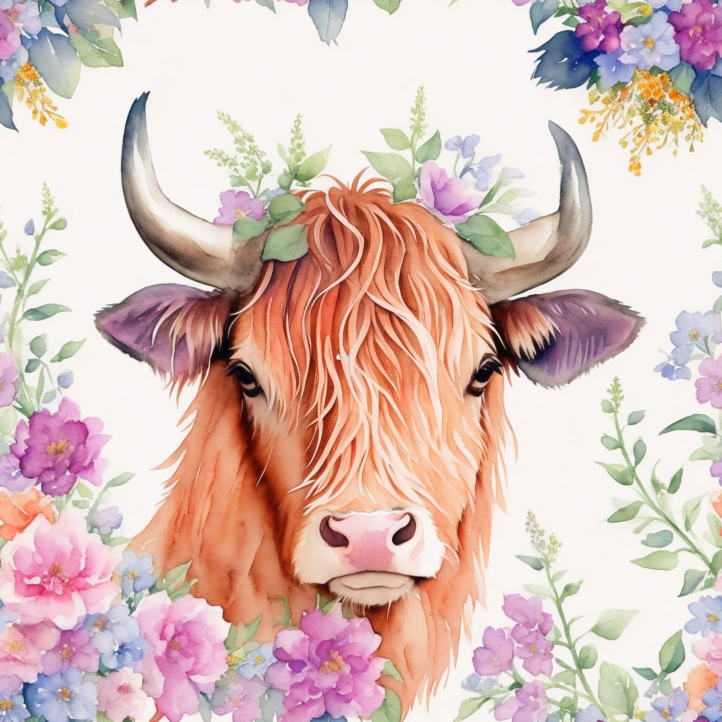 FLORAL COW