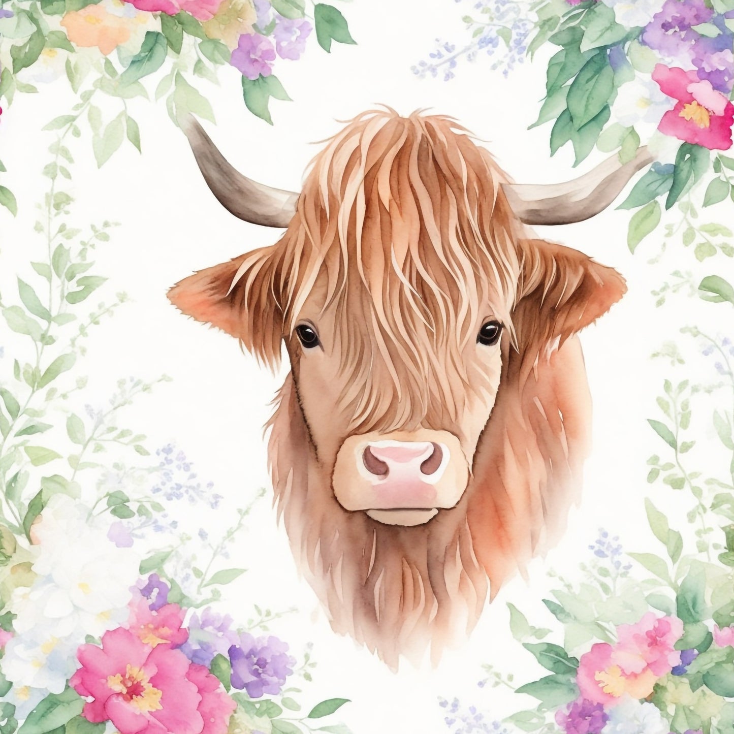 FLORAL COW