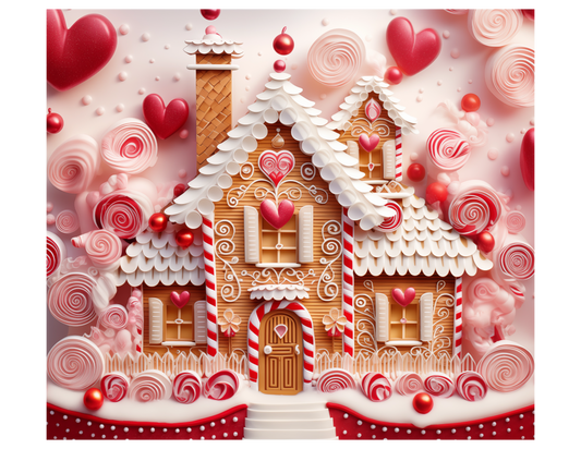 PINK GINGERBREAD HOUSE