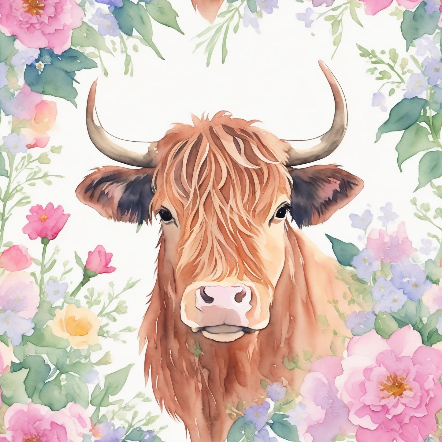 FLORAL COW