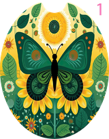 GREEN BUTTERFLY COASTERS