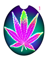 WEED LEAF COASTERS