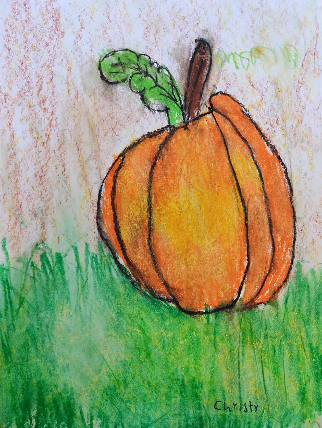 CHRISTY HAND DRAWN PUMPKIN