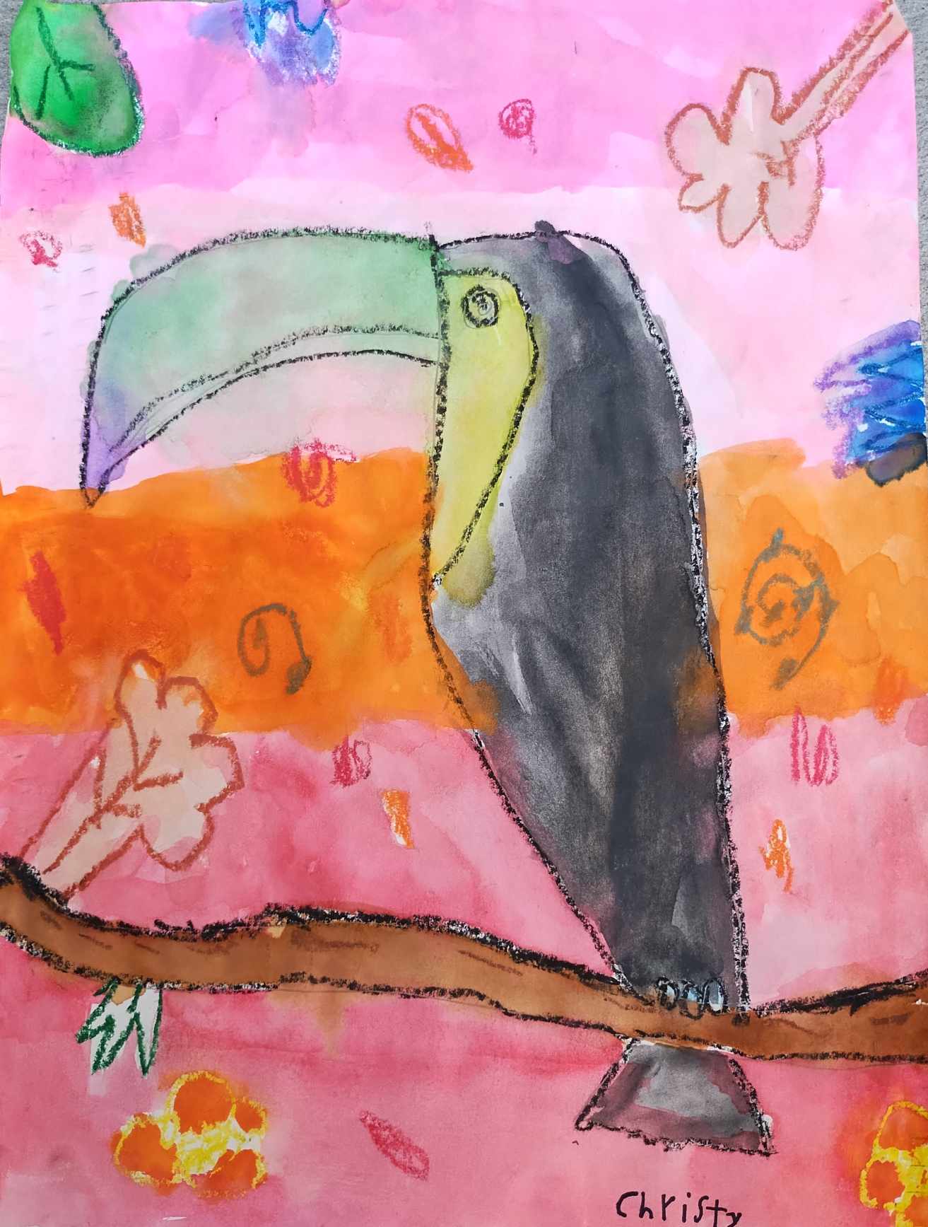 CHRISTY HAND DRAWN TOUCAN