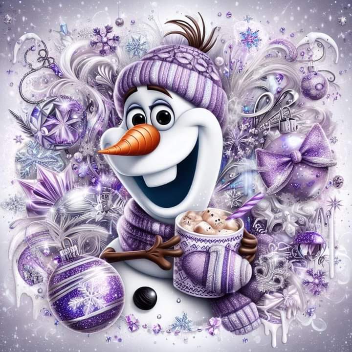 OLAF WITH HOT CHOCOLATE