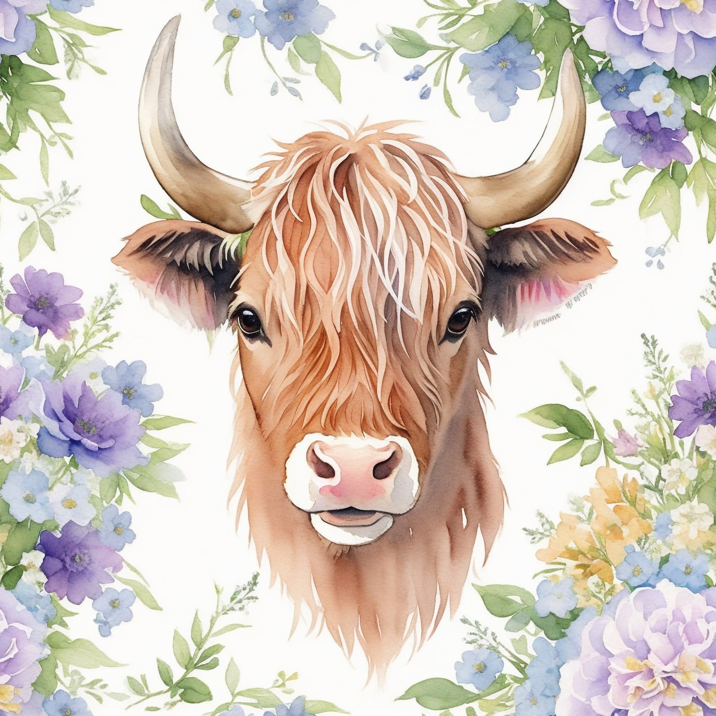 FLORAL COW