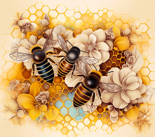 3D HONEYCOMB BEE