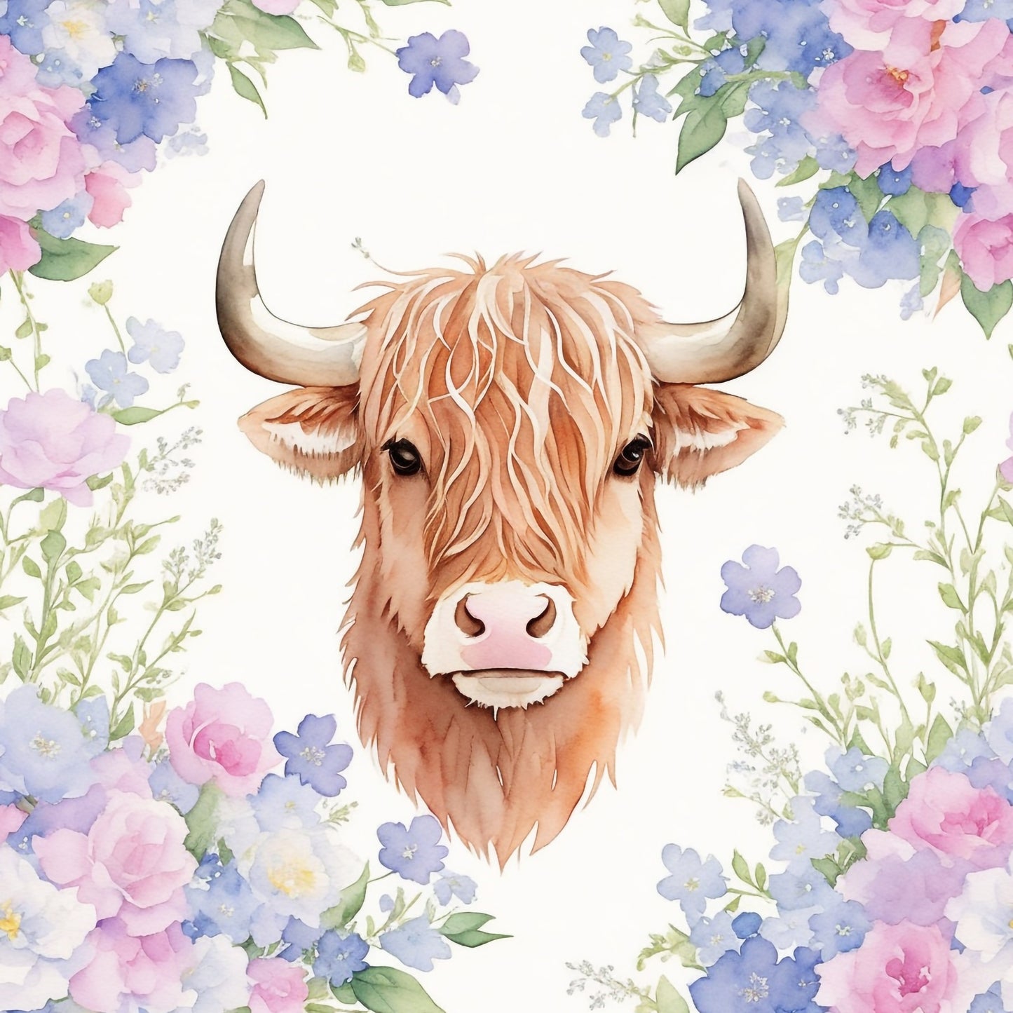 FLORAL COW